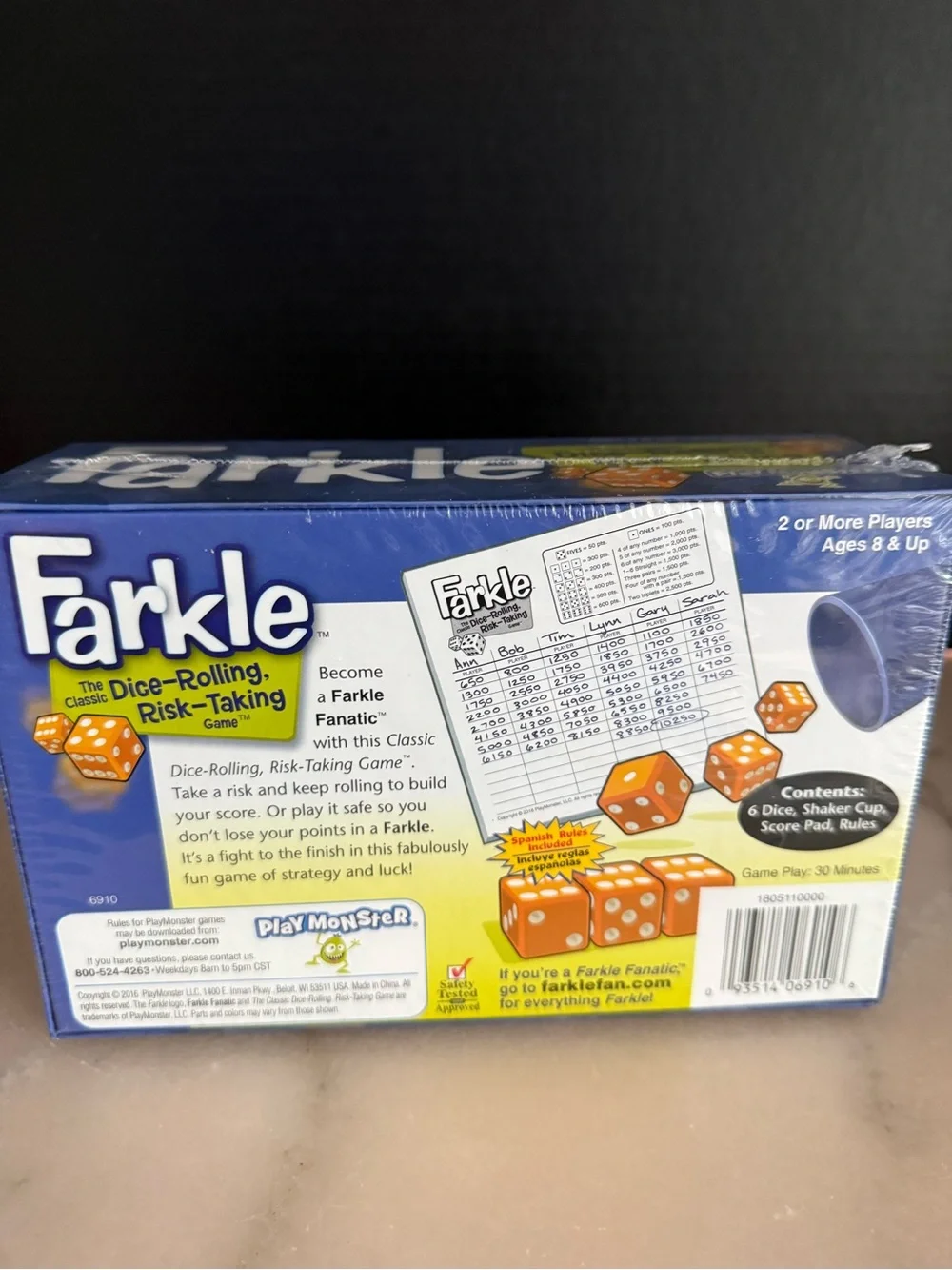 Play Monster Farkle Classic Dice Rolling Game Ages 8 & Up